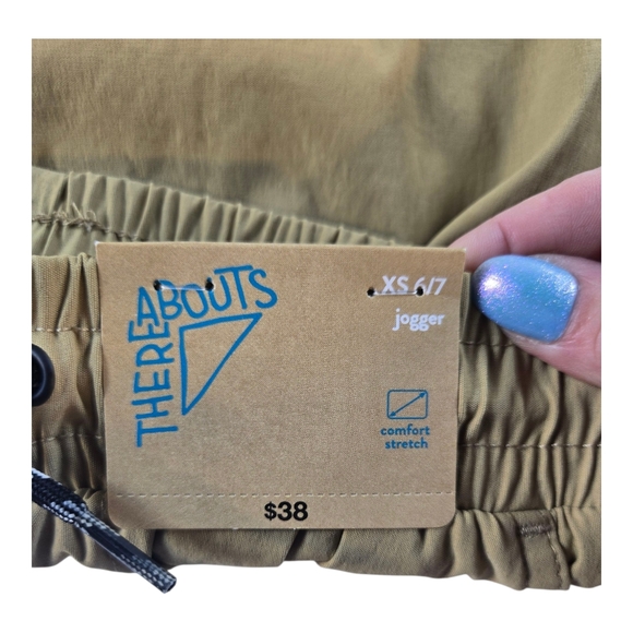 NWT Tan Jogger Pants Sz XS 6/7 - Picture 3 of 7